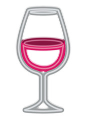 wine cup beverage icon vector illustration design