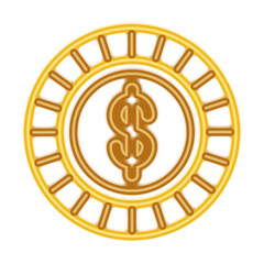 coin money isolated icon vector illustration design