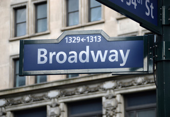 Broadway Street Sign