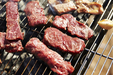 meat on grill