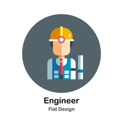 Engineer Flat Icon