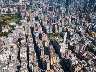 Aerial view of Hong Kong residential