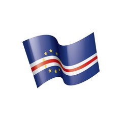 Cape Verde flag, vector illustration on a white background