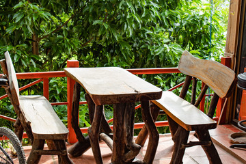 Wooden chairs For you to sit and relax.