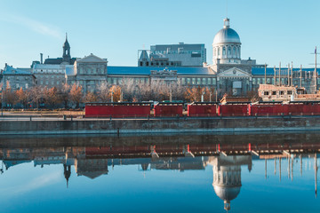 Marche Bonsecours. Part of the old port of Montreal, Quebec.
