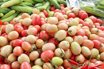 tomatoes at the market
