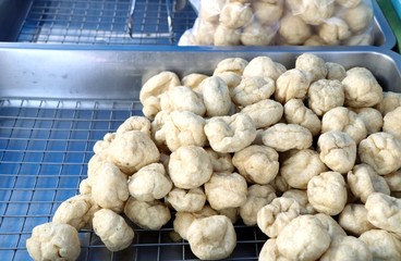 Fried meatballs at street food