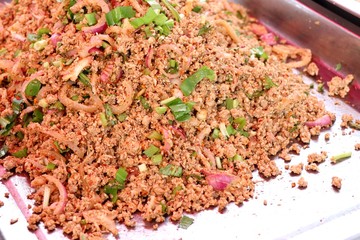 Thai Spicy minced meat salad