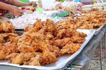 Fried chicken at street food