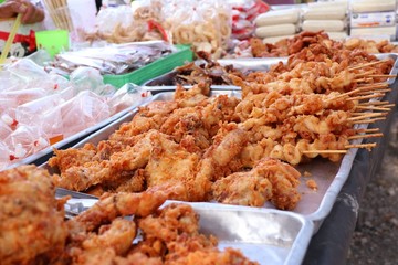 Fried chicken at street food