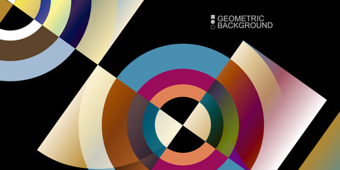 Fototapeta premium Geometric colorful abstract background