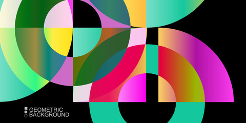 Geometric colorful abstract background