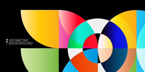 Obraz premium Geometryczny kolorowy abstrakcjonistyczny tło