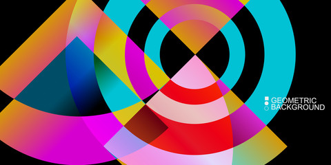 Obraz premium Geometric colorful abstract background