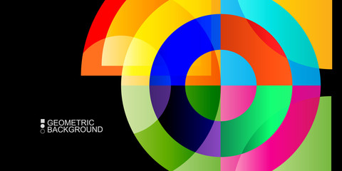 Geometric colorful abstract background