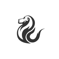 Head Lion Logo Vector Design