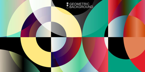 Obraz premium Geometric colorful abstract background