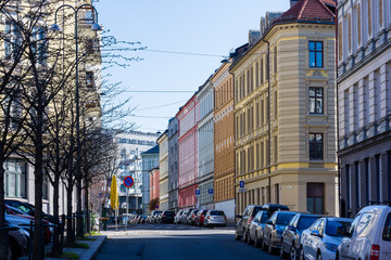Typical example of Scandinavian architecture in the Grünerløkka area in Oslo
