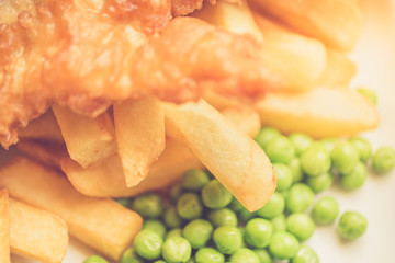 Traditional English Food such as Fish and Chips
