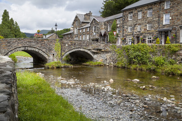 Fototapeta premium Beddgelert im Snowdonia Nationalpark, Wales