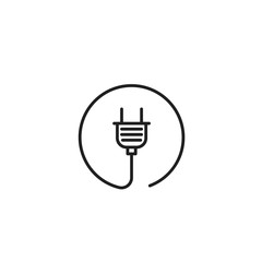 Plug, electric Vector İcon, Eps10
