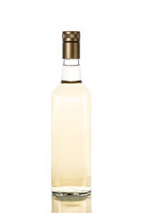 Mexican Gold tequila bottle isolated on white background

