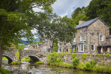 Obraz premium Beddgelert im Snowdonia Nationalpark, Wales