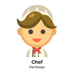 Chef Flat Illustration