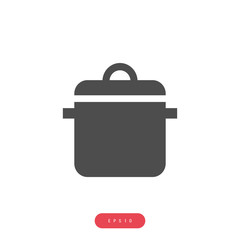 pan, saucepan, kitchen pan Vector İcon, Eps10