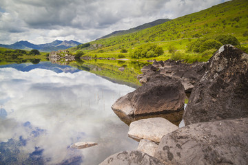 Blick auf Mount Snowdon im Snowdonia Nationalpark