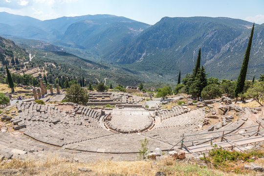 Th&eacute;&acirc;tre, site arch&eacute;ologique de Delphes