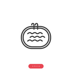 Fototapeta premium Swimming pool Vector İcon, Eps10