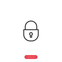 Lock, close Vector İcon, Eps10