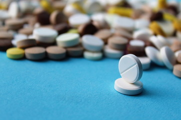 medical white pills for the treatment of disease