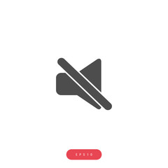 Volume, mute voice Vector İcon, Eps10