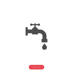 water tap icon Vector İcon, Eps10