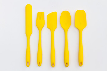 Modern Kitchen appliances, a set of cake baking spoons