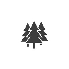 Fototapeta premium Christmas tree Vector İcon, Eps10
