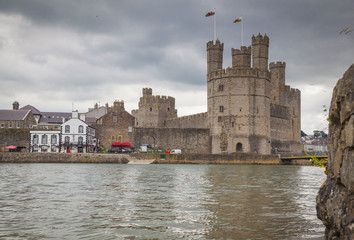 Caernarfon, Burg im Nordwesten von Wales