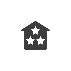 Three star Hotel Vector İcon, Eps10