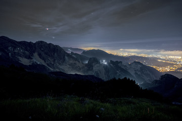 Total Lunar Eclipse 2018 (July 27, 2018) , it call is Blood Moon. Seen from the Carrara marble...