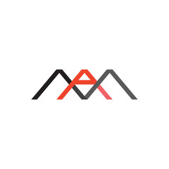 MA logo, AM logo letter design
