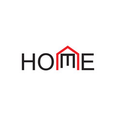 HOME logo letter design