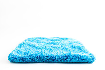 Short hair towel isolated on white background