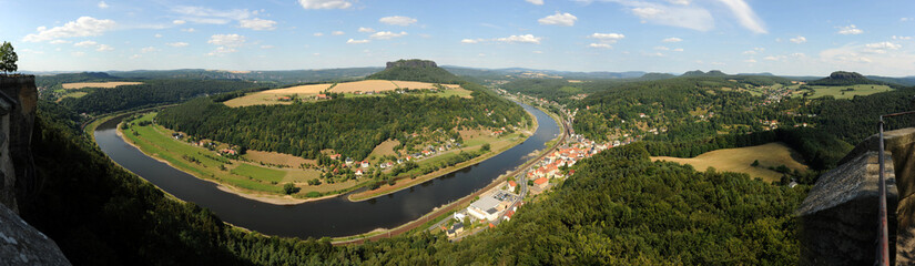 Fototapeta na wymiar Panorama, Festung Königstein