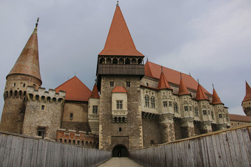 Fototapeta premium Medieval Hunyad or Corvin castle, Hunedoara town, Transylvania region,Romania,Europe