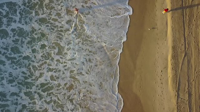Drone Shot at the beah