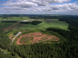 Fototapeta na wymiar aerial view from the aerial view