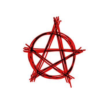 Pentagram vector icon