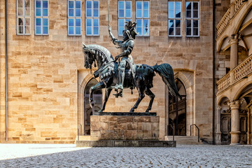 Reiterstandbild, altes Schloss Stuttgart
